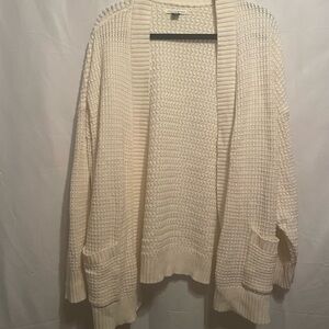 American Eagle Outfitters Cream Cardigan